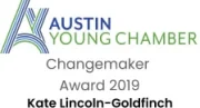 Austin Young Chamber Changemaker Award 2019 Kate Lincoln-Goldfinch