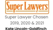 Super Lawyers Super Lawyer Chosen 2019-2020-2021 Kate Lincoln-Goldfinch