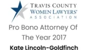TCWLA Pro Bono Attorney Of The Year 2017 Kate Lincoln-Goldfinch